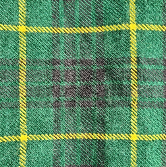 Scot Kilt Plaid, Modern Gordon Tartan: Green Blue Black Yellow, Ren Faire - Picture 13 of 14